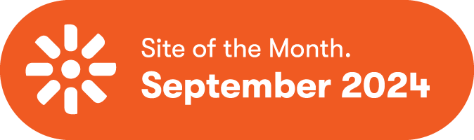 Kentico Site of the Month for September 2024 badge